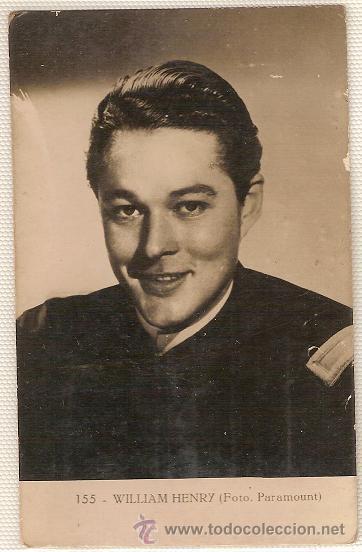 Cinema: 0084 - WILLIAN HENRY FOTO POSTAL (FOTO PARAMOUNT) N&ordm; 155