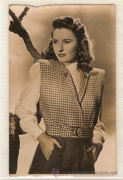 Cinema: 0086 - BARBARA STANWYCK - FOTO POSTAL (WARNER BROS) N&ordm; 58
