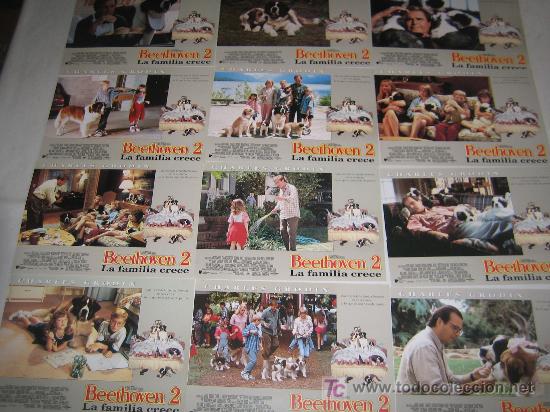 Cine: beethoven 2 la familia crece - coleccion 12 fotocromos del estreno