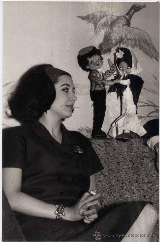Cine: ACTUACIONES EN TVE.A&Ntilde;OS 60 EN ESTUDIOS PASEO DE LA HABANA.-CONCHITA VELASCO