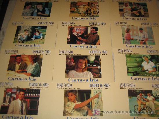 Cine: cartas a iris - jane fonda - robert de niro - colecion 12 fotocromos del estreno