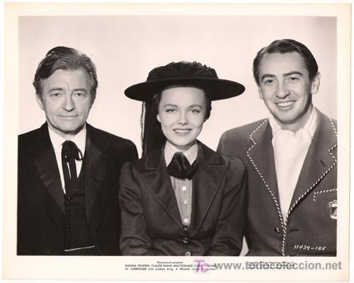 Cin&eacute;ma: FCJ 13728D CLAUDE RAINS WANDA HENDRIX MACDONALD CAREY SONG OF SURRENDER FOTO B/N ORIGINAL AMERICANA