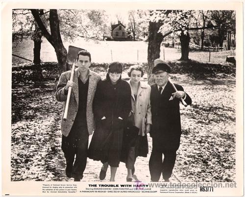 Cine: FCJ 3730d SHIRLEY MACLAINE JOHN FORSYTHE PERO QUIEN MATO A HARRY HITCHCOCK FOTO BN ORIGINA AMERICANA