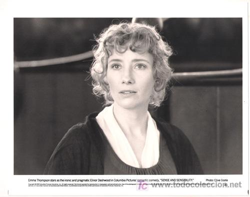 Cin&eacute;ma: FCJ 3804 EMMA THOMPSON SENTIDO Y SENSIBILIDAD FOTO B/N ORIGINAL AMERICANA