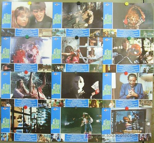 Cine: MA08 AL FILO DEL HACHA JOSE LARRAZ SET COMPLETO DE 12 FOTOCROMOS ORIGINAL del ESTRENO