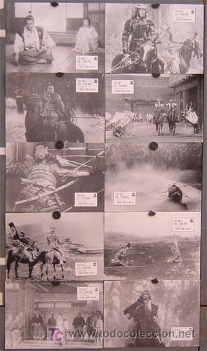 Cine: MA15 EL TRONO DE SANGRE throne of blood AKIRA KUROSAWA SET COMPLETO 10 FOTOCROMOS ORIGINAL ESTRENO