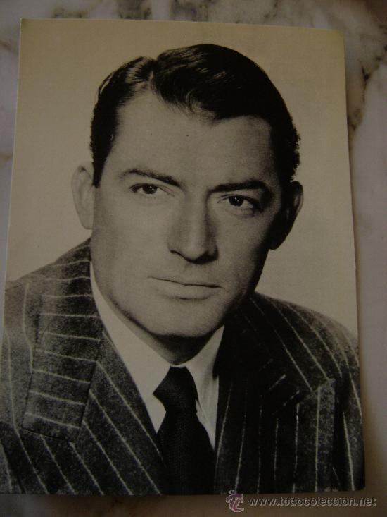 Cine: FOTO-FICHA OBSEQUIO DE ROMANTICA,GREGORY PECK.43290