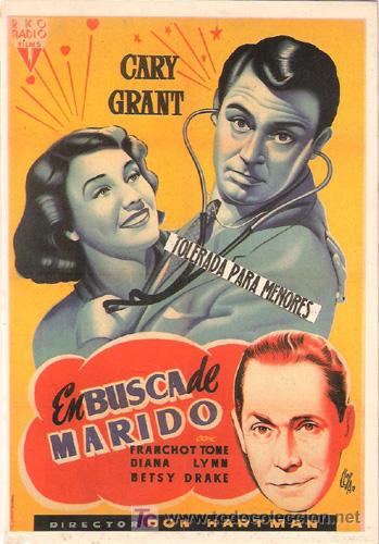 Cine: SPA202 Col. Spanish Posters EN BUSCA DE MARIDO CARY GRANT 10x15 cm. POSTAL A ELEGIR 13x10&euro; - 50x30&euro;