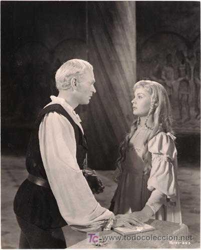 Kino: FCJ 11941D LAURENCE OLIVIER JEAN SIMMONS HAMLET FOTO B/N ORIGINAL
