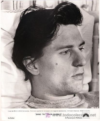 Cine: FCJ 4157 ROBERT DE NIRO BANG THE DRUM SLOWLY FOTO ORIGINAL B/N AMERICANA