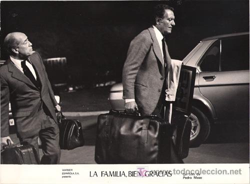 Kino: FCJ 4462 JOSE LUIS LOPEZ VAZQUEZ ALBERTO CLOSAS LA FAMILIA BIEN GRACIAS FOTO B/N ORIGINAL ESPA&Ntilde;OLA