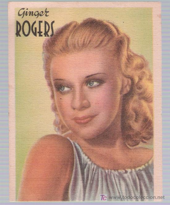 Kino: Ginger Rogers (10,5x8,5) .Publicidad de Ferreter&iacute;a de Santa Mar&iacute;a La Blanca - Sevilla.