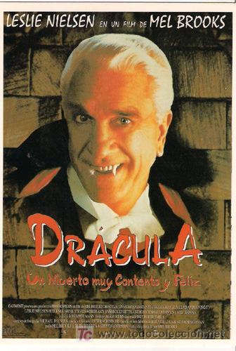 Cine: MEM200 col. memory DRACULA LESLIE NILSEN 10x15 cm POSTAL A ELEGIR 13x10&euro;- 50x30&euro;