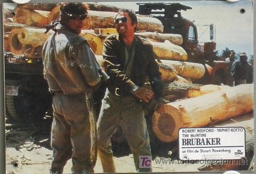 Kino: ME20 BRUBAKER ROBERT REDFORD FOTOCROMO CARTON ORIGINAL ESTRENO