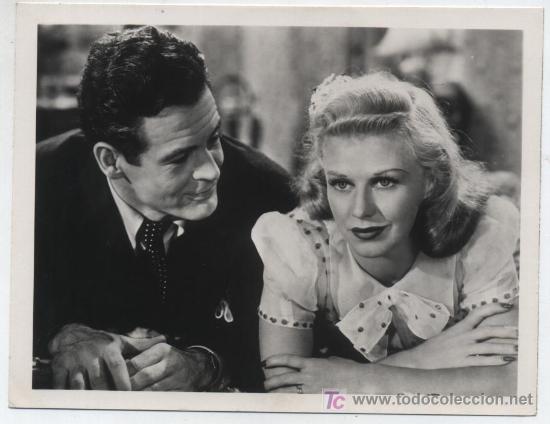 Cinema: Compa&ntilde;ero de mi vida. Fotograf&iacute;a (11,5x14,5) Con Ginger Rogers y Robert Ryan.