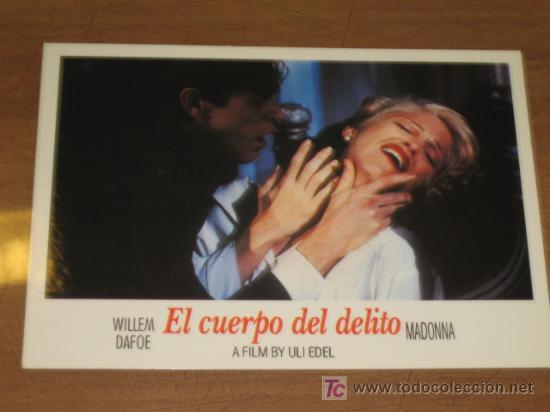 Cine: EL CUERPO DEL DELITO. MADONNA  - POSTAL DE PELICULA.