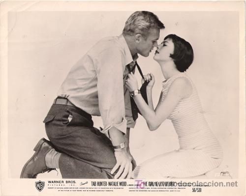Cine: FCJ 10973D TAB HUNTER NATALIE WOOD THE GIRL HE LEFT BEHIND FOTO B/N ORIGINAL AMERICANA