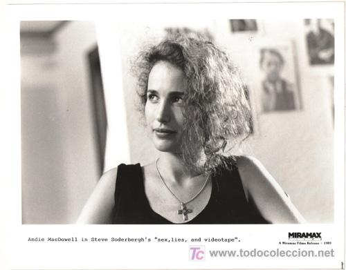 Cin&eacute;ma: FCJ 4778 ANDIE MCDOWELL SEXO, MENTIRAS Y CINTAS DE VIDEO FOTO B/N ORIGINAL AMERICANA