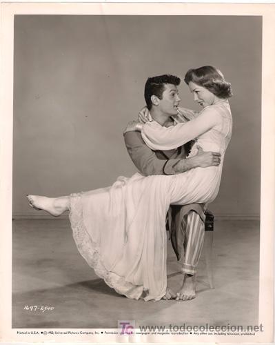 Cine: FCJ 13300D TONY CURTIS PIPER LAURIE NO ROOM FOR THE GROOM FOTO B/N ORIGINAL AMERICANA
