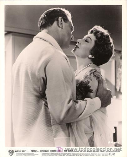 Cine: FCJ 13296D CLAUDETTE COLBERT KARL MALDEN PARRISH FOTO B/N ORIGINAL AMERICANA