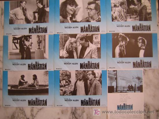 Cine: manhattan - woody allen - coleccion 9 fotocromos de la reposicion