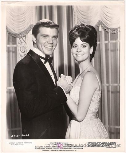 Cinema: FCJ 5013 LESLEY ANN WARREN JOHN DAVIDSON EL MAS FELIZ MILLONARIO DISNEY FOTO B/N ORIGINAL AMERICANA