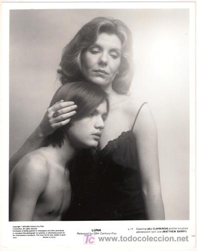 Cine: FCJ 5208 JILL CLAYBURGH MATTHEW BARRY LA LUNA FOTO B/N ORIGINAL AMERICANA