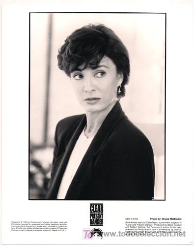 Cin&eacute;ma: FCJ 5170 ANNE ARCHER PELIGRO INMINENTE FOTO B/N ORIGINAL AMERICANA