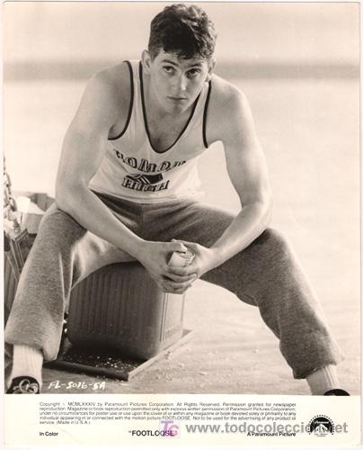 Cin&eacute;ma: FCJ 5182 CHRIS PENN FOOTLOOSE FOTO B/N ORIGINAL AMERICANA
