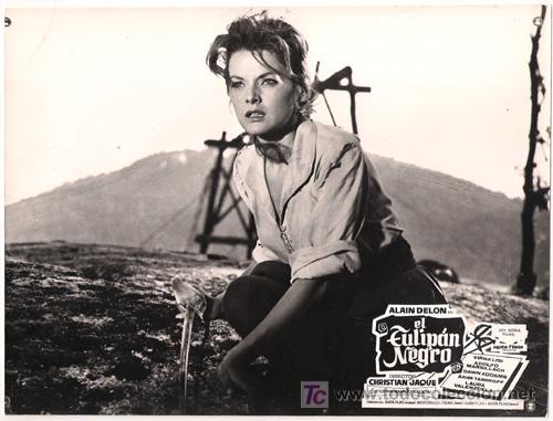Kino: FCJ 5238 VIRNA LISI EL TULIPAN NEGRO FOTO ORIGINAL B/N ESPA&Ntilde;OLA