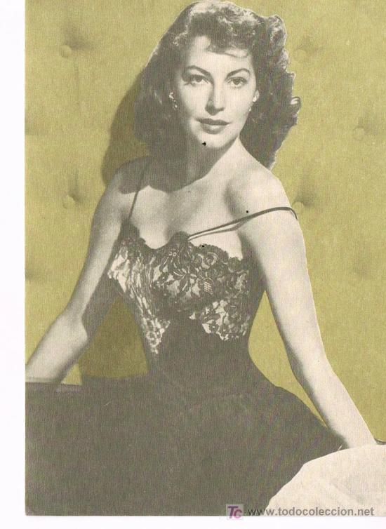 Cine: POSTAL AVA GARDNER SERIE MITOS REVISTA FOTOGRAMAS 1988