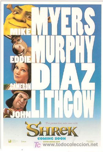 Cine: SCO453 col. cinemascope SHREK 10x15 cm POSTAL A ELEGIR 13x10&euro; - 50x30&euro;