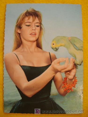 Cine: Antigua Postal : BRIGITTE BARDOT. Farbfoto Ufa CK 125
