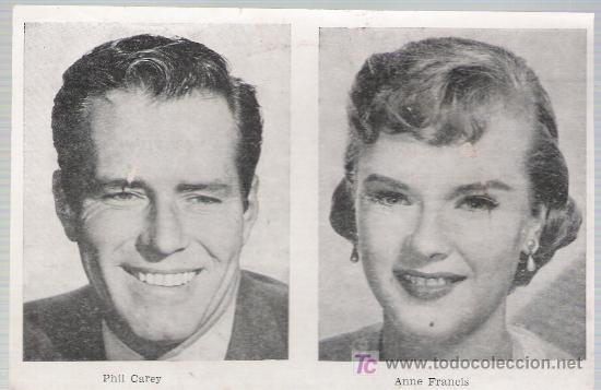 Kino: Phil Carey en La Vividora y Anne Francis en El Planeta Desconocido.