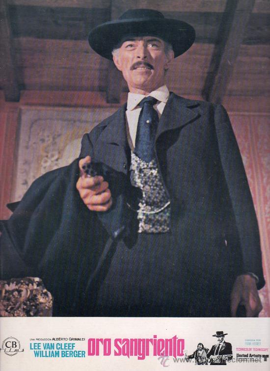 Kino: AFICHE. PELICULA ORO SANGRIENTO. 34 X 23 CM.