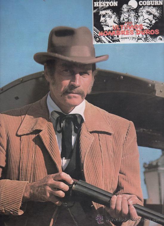 Kino: AFICHE. PELICULA LOS ULTIMOS HOMBRES DUROS. 34 X 23 CM.