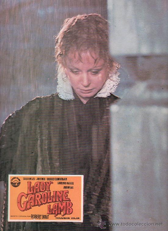 Kino: AFICHE. PELICULA LADY CAROLINE LAMB. 34 X 23 CM.
