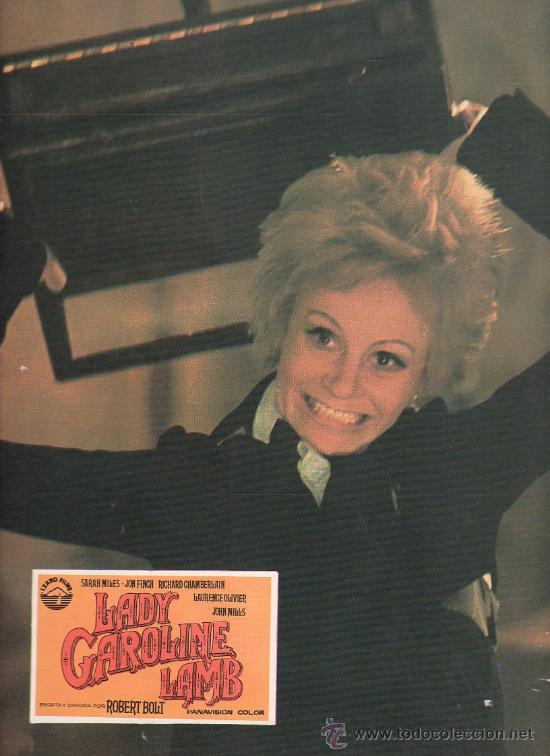 Kino: AFICHE. PELICULA LADY CAROLINE LAMB. 34 X 23 CM.