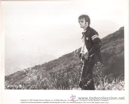 Cine: FCJ 13025D PETER FONDA EASY RIDER FOTO ORIGINAL B/N AMERICANA