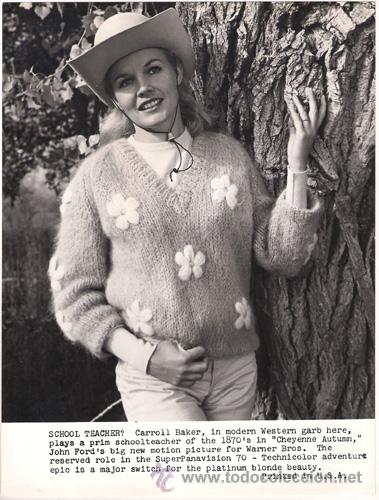 Cine: FCJ 10862d CARROLL BAKER EL GRAN COMBATE FOTO ORIGINAL B/N AMERICANA