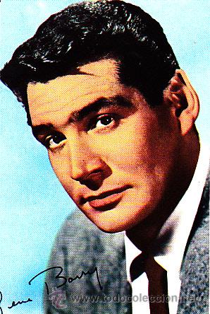 Cin&eacute;ma: POSTAL GENE BARRY DE LA SERIE DE LA T.V. EL AGENTE BURKE