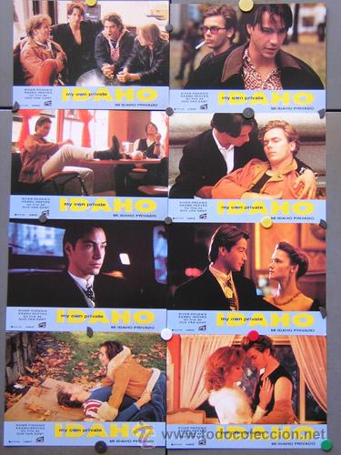 Cine: MX06 MI IDAHO PRIVADO RIVER PHOENIX KEANU REEVES SET COMPLETO DE 8 FOTOCROMOS ORIGINAL ESTRENO