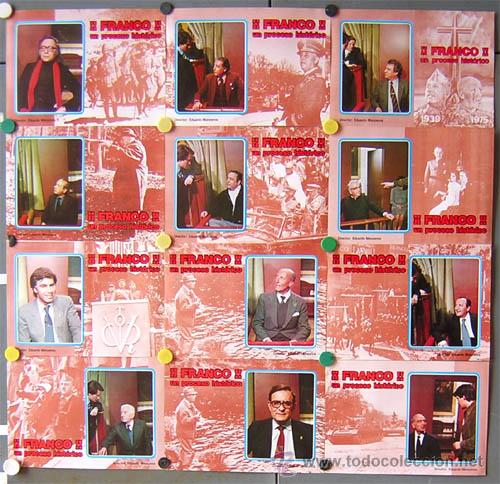 Cine: MX12 FRANCO UN PROCESO HISTORICO DICTADOR FRANCISCO SET COMPLETO 12 FOTOCROMOS ORIGINAL ESTRENO