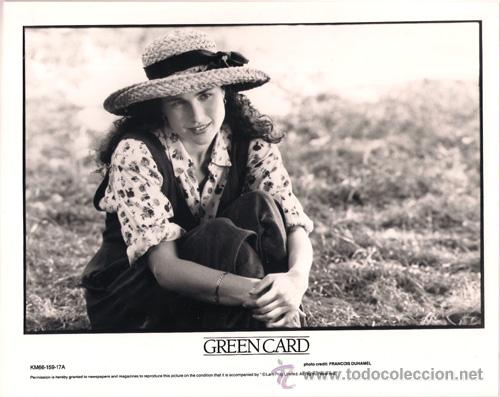 Cine: FCJ 5529 ANDIE MACDOWELL MATRIMONIO DE CONVENIENCIA FOTO B/N ORIGINAL AMERICANA