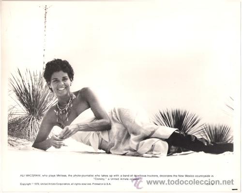 Cine: FCJ 5530 ALI MACGRAW CONVOY FOTO B/N ORIGINAL AMERICANA