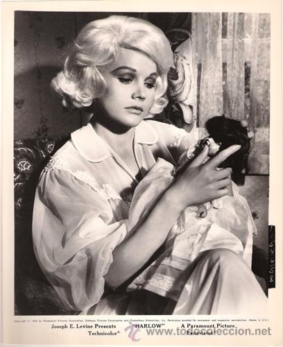 Cinema: FCJ 13883D CARROLL BAKER HARLOW LA RUBIA PLATINO FOTO B/N ORIGINAL AMERICANA