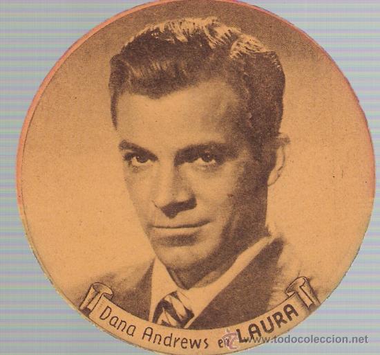 Kino: Dana Andrews en Laura. Troquelado de 20Th Century fox.