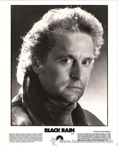 Kino: FCJ 5789 MICHAEL DOUGLAS BLACK RAIN FOTO B/N ORIGINAL AMERICANA