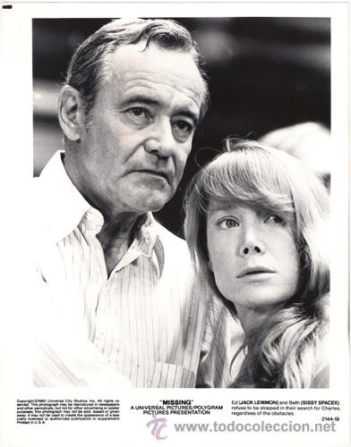 Kino: FCJ 5820 JACK LEMMON SISSY SPACEK DESAPARECIDO MISSING FOTO ORIGINAL AMERICANA