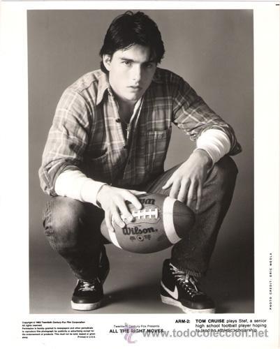 Kino: FCJ 5883 TOM CRUISE ALL THE RIGHT MOVES FOTO B/N ORIGINAL AMERICANA